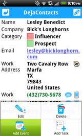 Schedule calendar events with your contacts