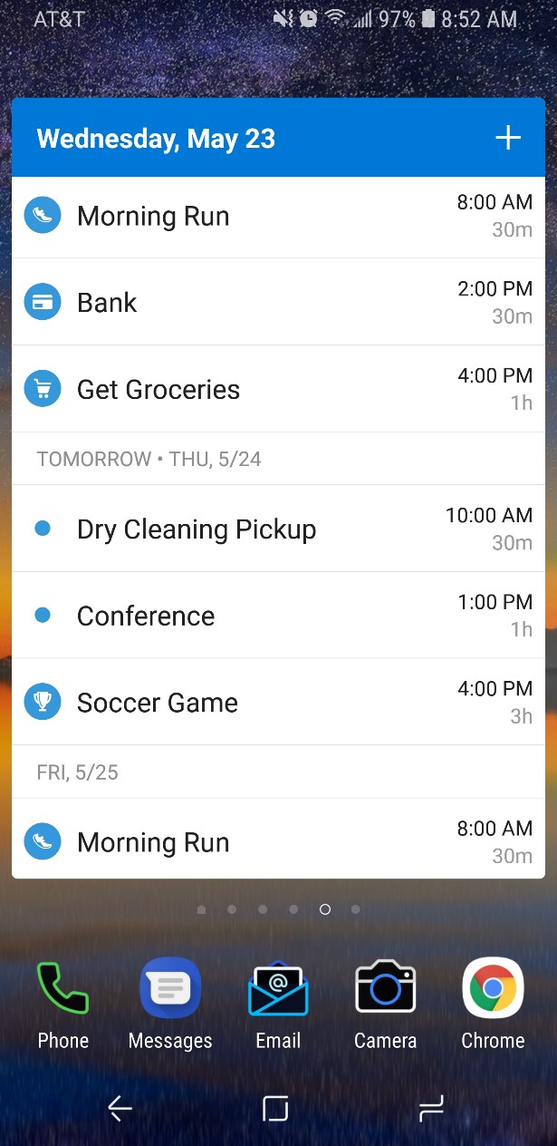 Outlook-app-widgets