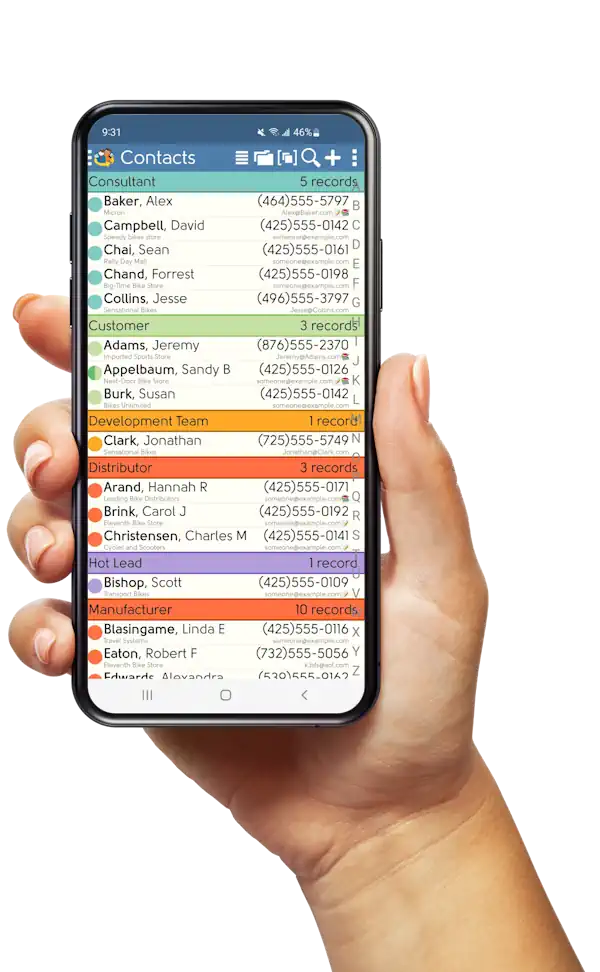 DejaOffice CRM-App für Android